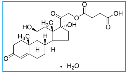 HYDROCORTISONE HEMISUCCINATE MONOHYDRATE